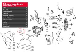 Leatt Strap kit all C-Frame pair XXL